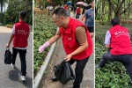 “红马甲”国庆假期坚持宣传“垃圾分类”